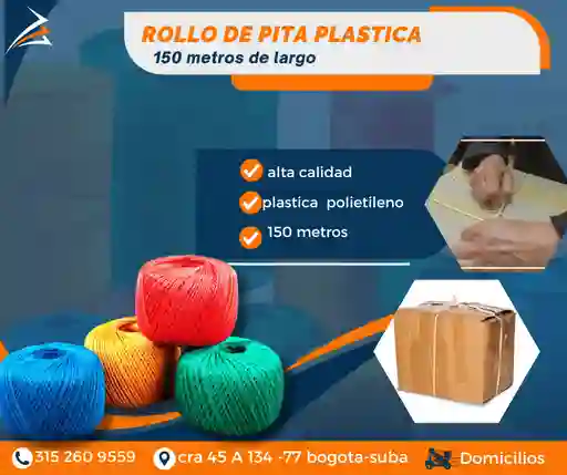 Rollo De Pita De 150 Metros Para Empaque Y Embalaje