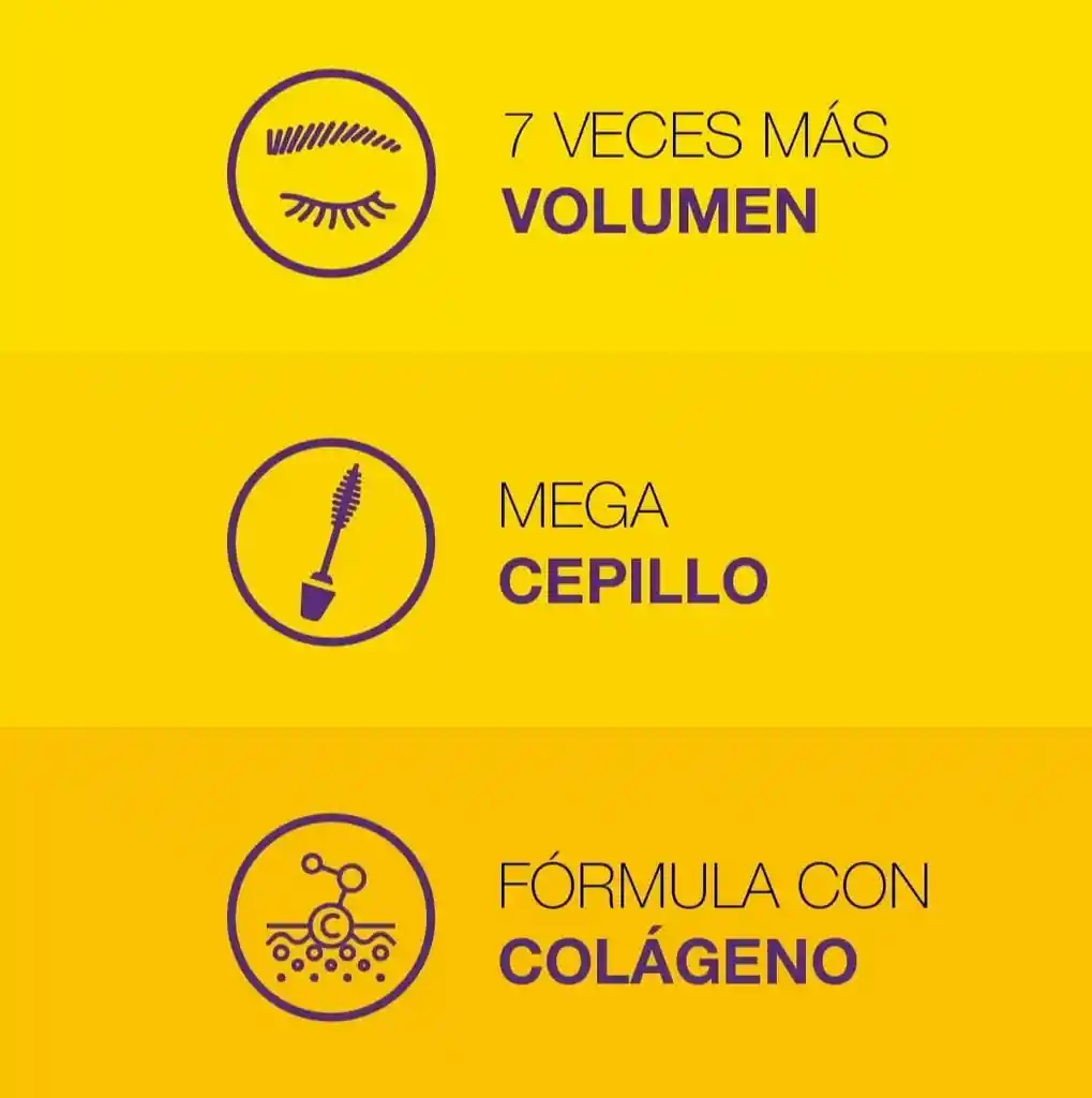 Maybelline Colosal Pestañina Negra 18ml.