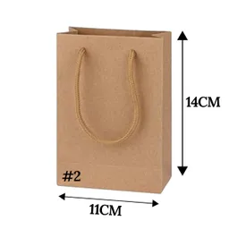 Bolsa De Papel Kraft #2 De 11*14*6cm