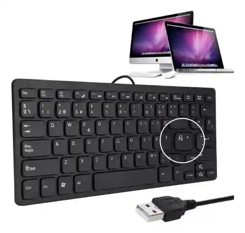 Mini Teclado Cable Usb K1000