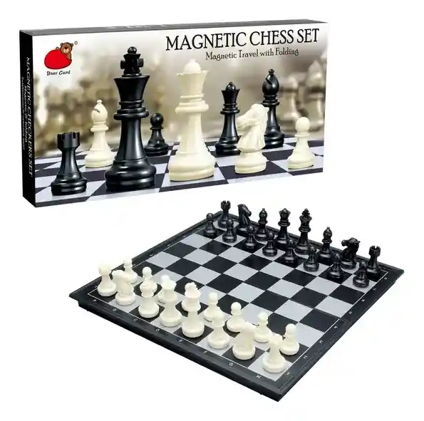 Juego De Mesa Ajedrez Magnético Plegable Para Niños Adultos