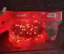 Luces De Navidad Lineal X100 Led Rojo Sin Continuacion Cable Verde