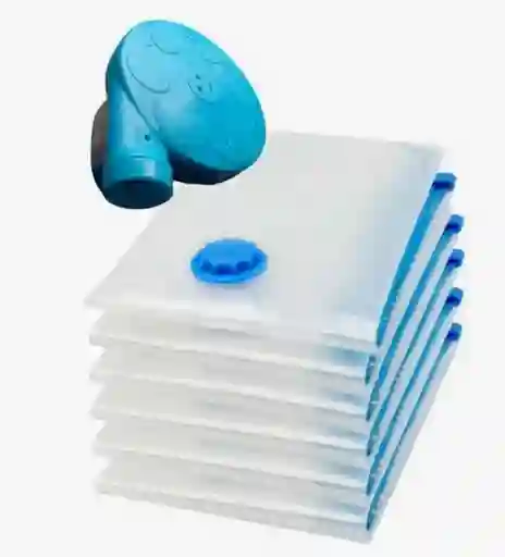 Kit 10 Bolsas Ahorradoras De Espacio 80x60 + Bomba Eléctrica