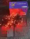Luces De Navidad Lineal X200 Led Rojo Sin Continuacion Cable Verde
