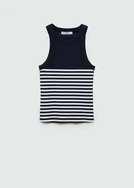 Top Roni Navy Talla S Mujer Mango