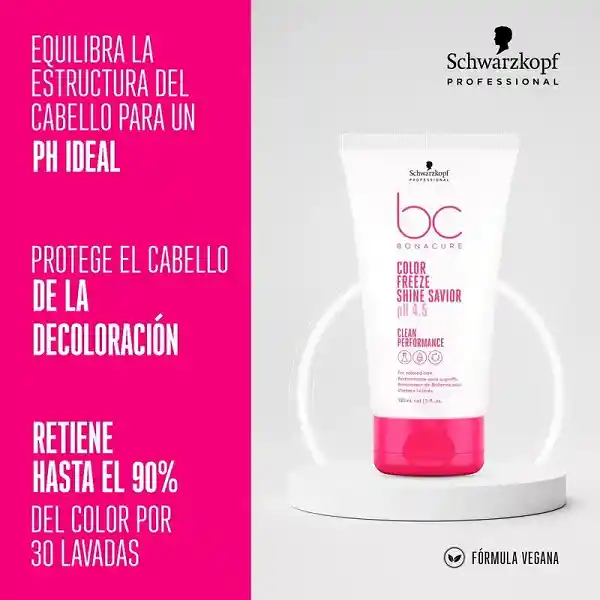 Crema Bonacure Color Freeze Brillo Protección Color 150ml