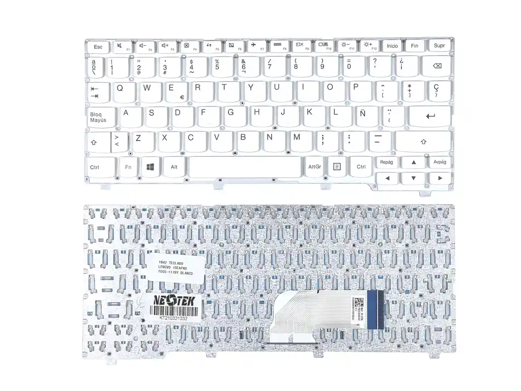 Teclado Lenovo Ideapad 100s-11iby Blanco