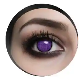 Halloween Lentes De Contacto Morado Malla