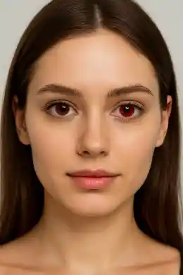 Halloween Lentes De Contacto Rojo
