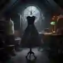 Disfraz Vestido De Fiesta Merlina Talla 8