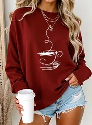 Buzo Coffee Lover Oversize Cozy Mood