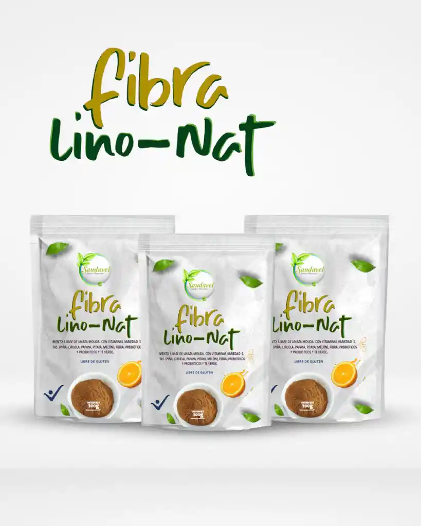 Fibra Natural Con Linaza Lino Nat De Saudavel X 3u