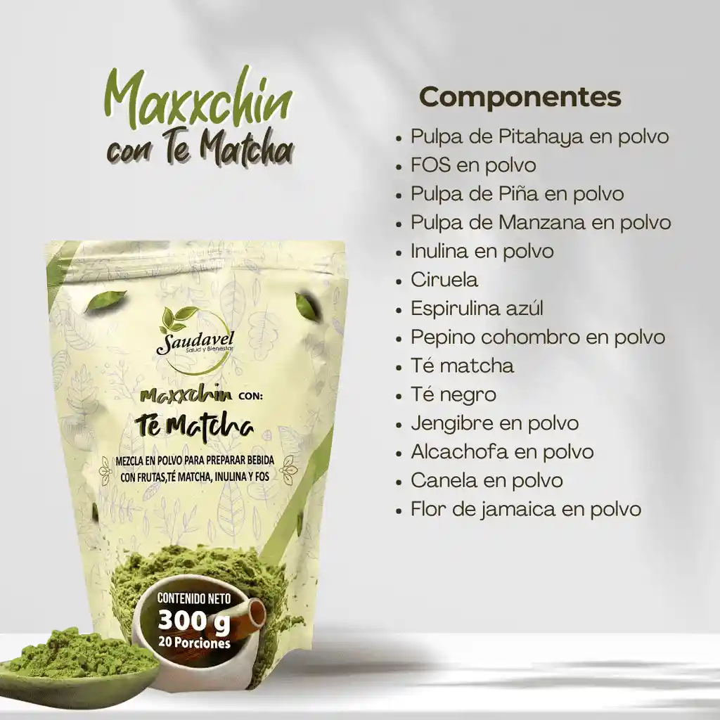 Té Matcha Maxxchin De Saudavel X 3u