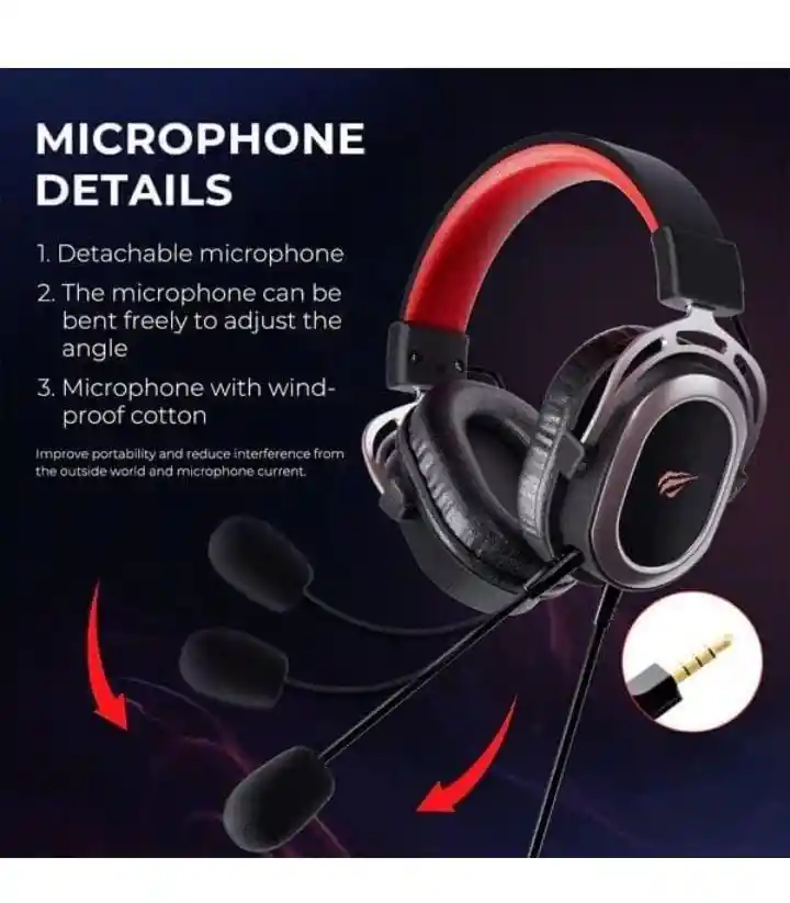 Diadema Gamer Headphone 3.5 Mm H2008d Havit Negro