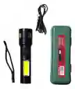 Linterna Recargable 14 Led – 5w, 1200mah Con 6 Modos De Luz Y Cob Lateral