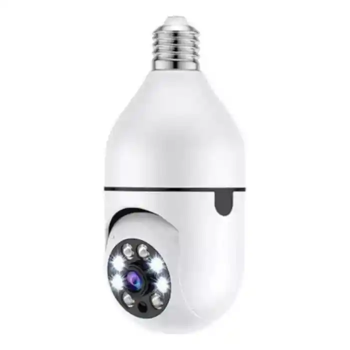Camara De Seguridad Tipo Bombillo Con Wifi Aplicacion V380 Discreta