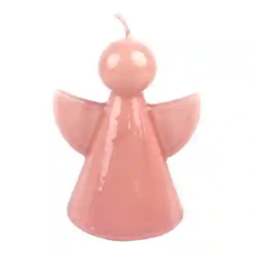 Vela Santini Angel 8x11cm Rosado Parafina