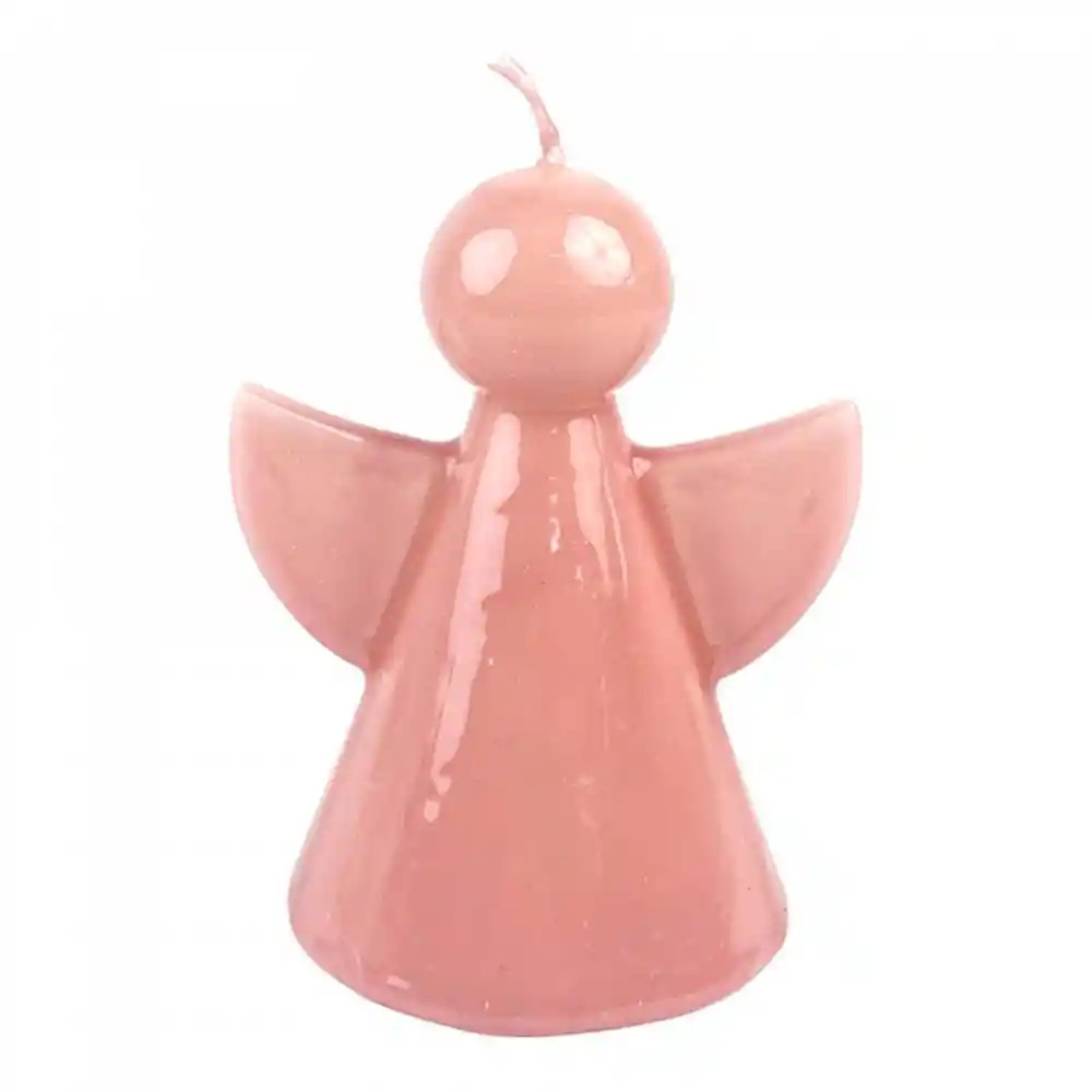 Vela Santini Angel 8x11cm Rosado Parafina