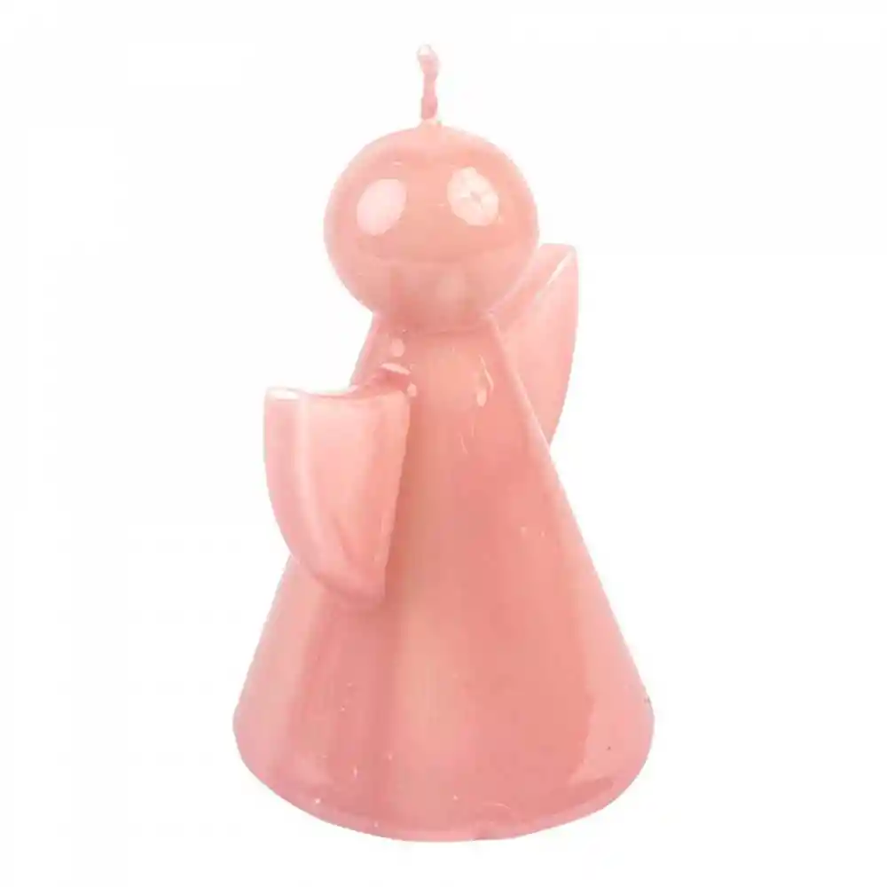 Vela Santini Angel 8x11cm Rosado Parafina