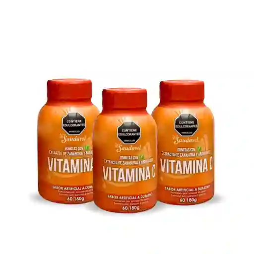 Gomitas Funcionales Saudavel Con Vitamina C X 3