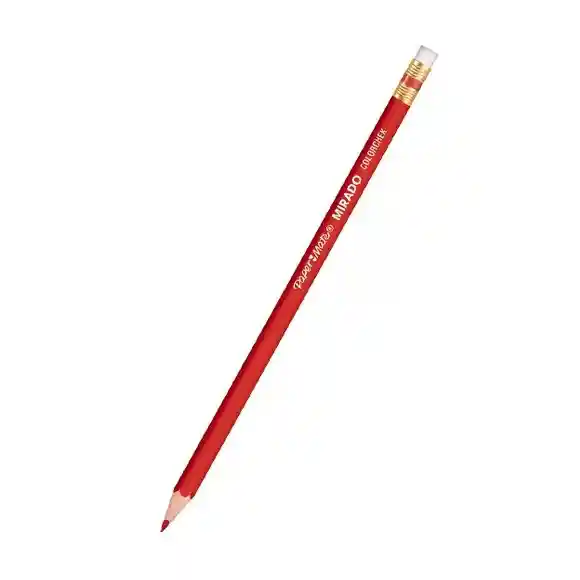 Lápiz Mirado Rojo - Colorchek Hexagonal Mina Reforzada Paper Mete