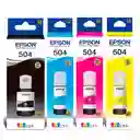 Tinta Epson T504 Original Para Impresoras L4150 L4160 L4260 L6161 L6171 L6191 L6270 L14150 X4 Unidades