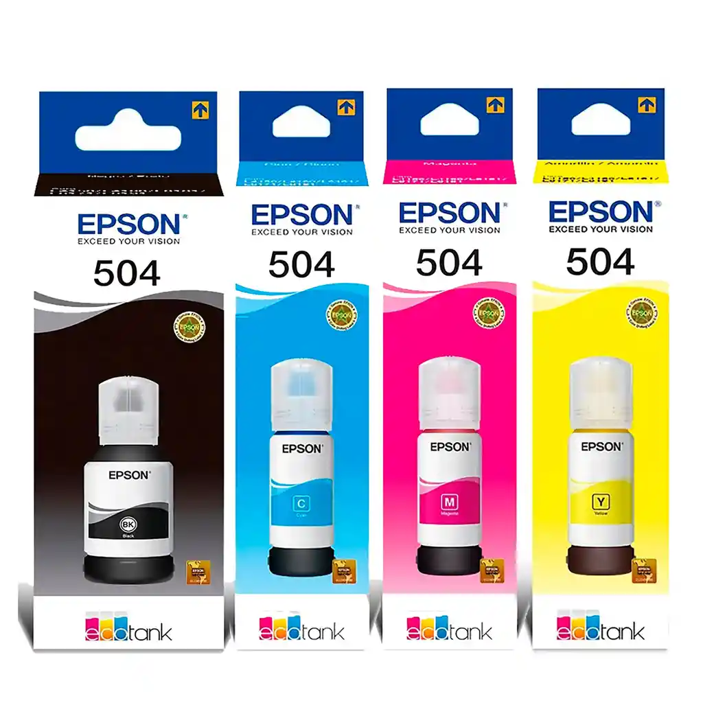 Tinta Epson T504 Original Para Impresoras L4150 L4160 L4260 L6161 L6171 L6191 L6270 L14150 X4 Unidades