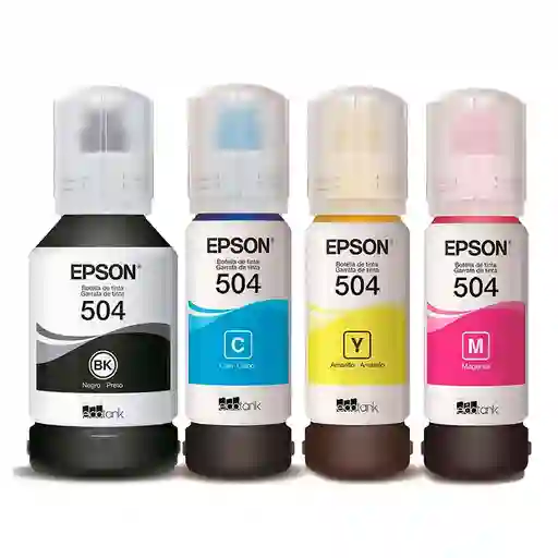 Tinta Epson T504 Original Para Impresoras L4150 L4160 L4260 L6161 L6171 L6191 L6270 L14150 X4 Unidades