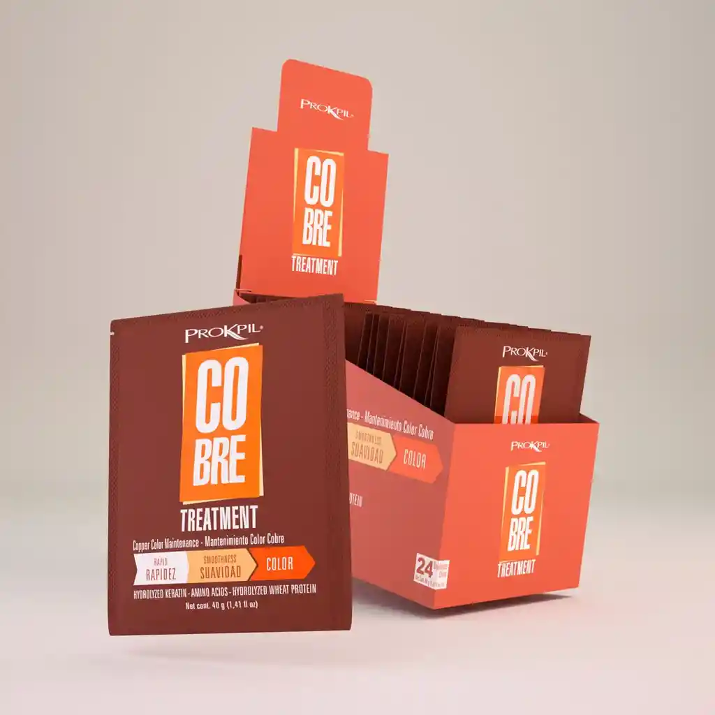 Tratamiento Color Cobre Prokapil Sobre