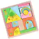 Juego Didáctico Bloques De Madera Escenas Creativas Niños