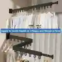 Soporte De Secado Con Ganchos Plegable De 3 Pliegues