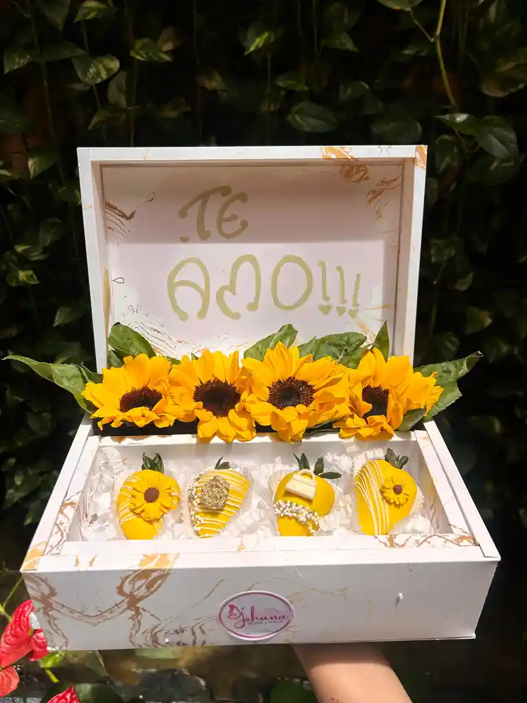 Caja Marmoleada Tentacion Amarilla