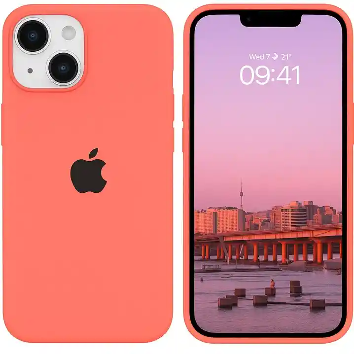 Silicon Case Iphone 13 Salmon