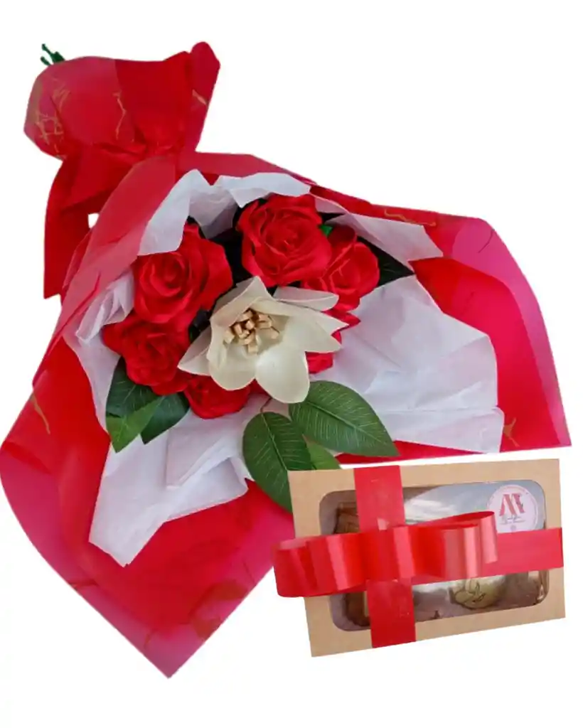 Ramo De Rosas Amor Eterno Con Chocolates