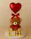 Regalo De Amor Y Amistad. Chocolates Ferrero Y Peluche