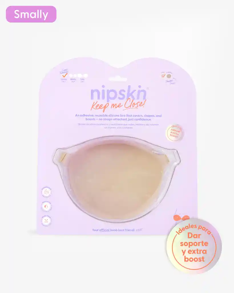 Brasier Invisible Adhesivo De Silicona, Smally (copa A) / Latte - Nipskin®