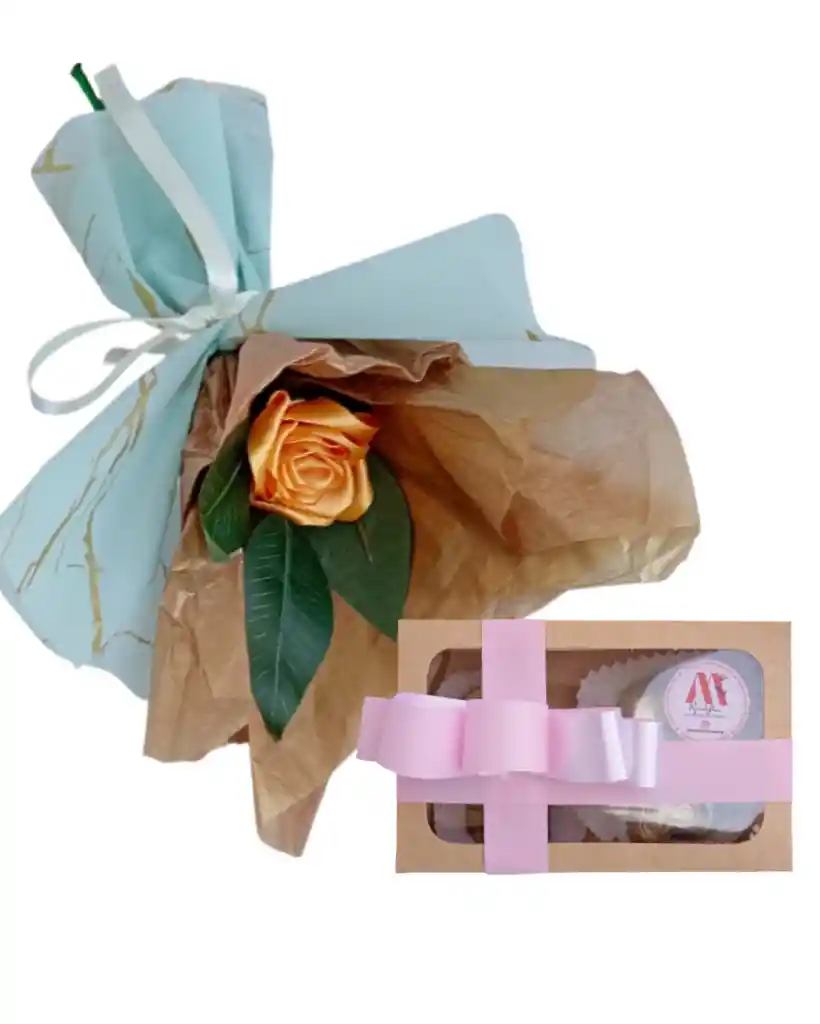 Rosa Con Chocolates Amor Eterna