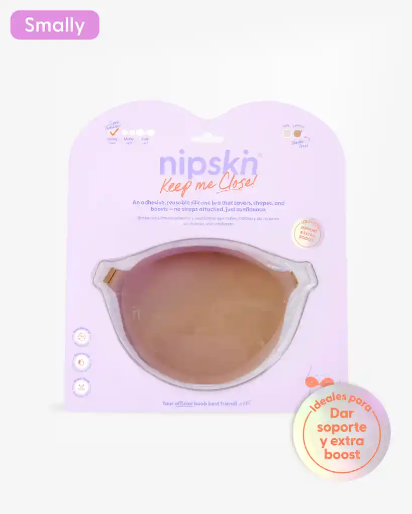 Brasier Invisible Adhesivo De Silicona, Smally (copa A) / Caramel - Nipskin®