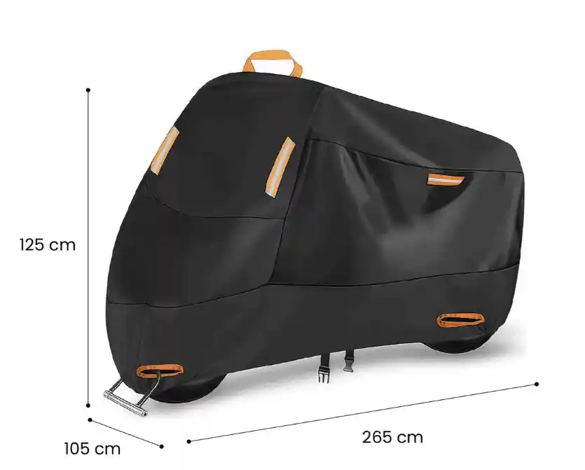 Funda Impermeable Para Moto Con Candado De Disco Antirrobo Protector Exterior Resistente