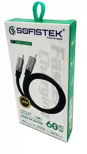 Cable Tc A Tc, Carga Rapida 60w, 1m - Sofistek