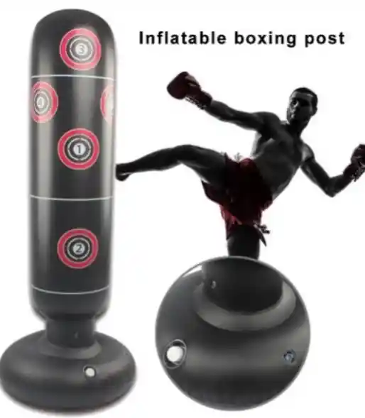 Saco De Boxeo Inflable + Guantes