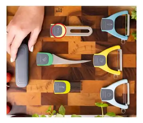 Kit Pelador De Verduras 6 En 1 Acero Inoxidable