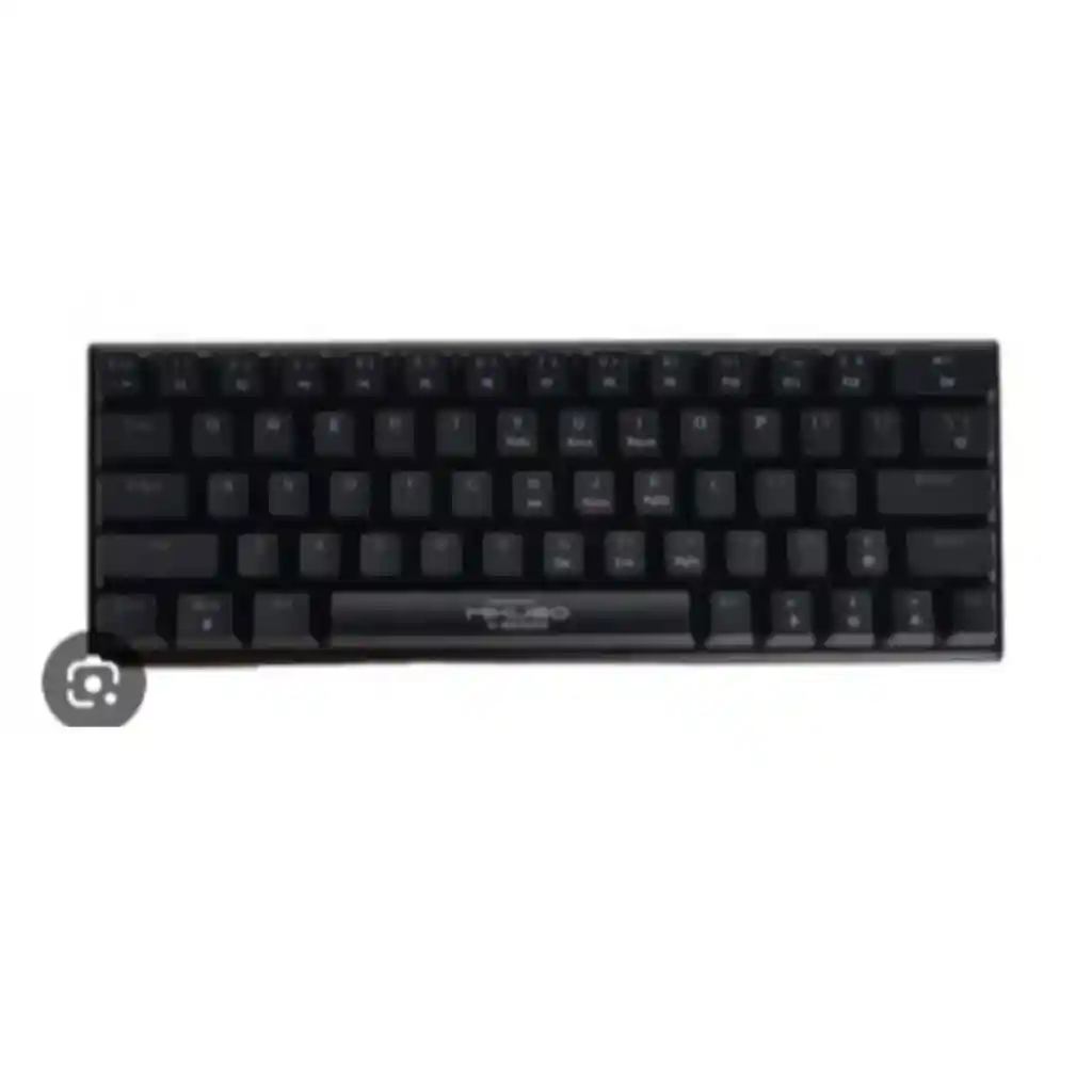 Teclado Mecanico Mikuso Xk-63 Switch Rojo Negro 60%