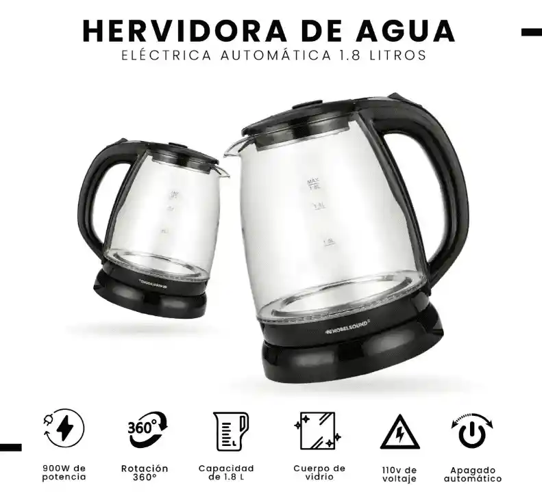 Jarra Eléctrica Nobelso Innovo Hogar Tetera 1.8l