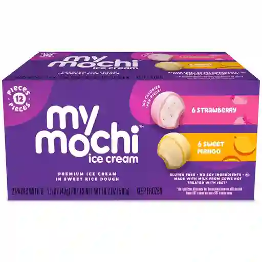 My Mochi Helado De Fresa Y Mango 2 Unidades / 513 G