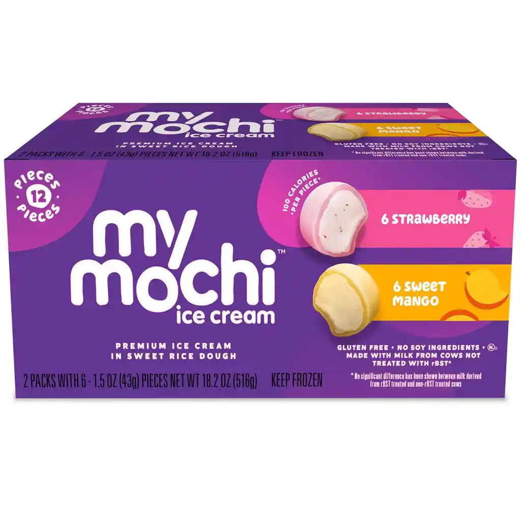 My Mochi Helado De Fresa Y Mango 2 Unidades / 513 G