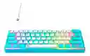 Teclado Mecanico Havit Kb903l Switch Rojo, Color Turquesa, Idioma Inglés 60%