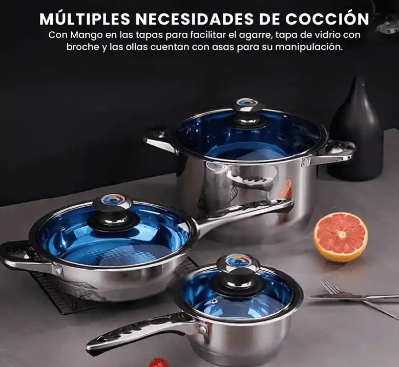 Juego De Ollas 100 Piezas Acero Quirúrgico Inoxidable Utensilios Cocina Infaltables Cook Ware