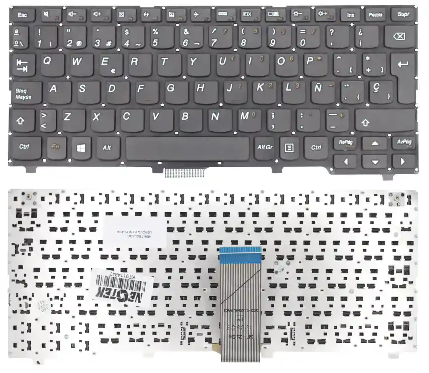Teclado Lenovo S110/s206 Black