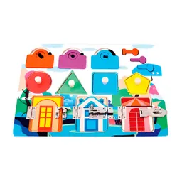 Juego De Mesa Tablero Encastre Montesori Desarrollo Motriz